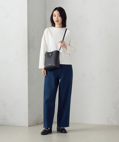 MONO COMME CA ショルダーバッグ バッグ ひねり金具 縦長