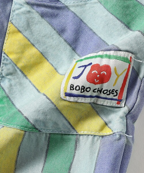 新品　bobochoses パンツ　24M BOBO CHOSES パンツ / ベビー ストライプ デニムパンツ 2025SS