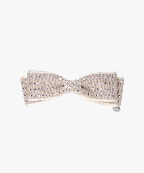 Chapeau d' O ヘアクリップ Crystal Ribbon Barrette