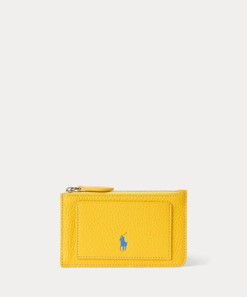 優雅さ◎【POLO RALPH LAUREN】Polo Play レザー カードケース POLO RALPH LAUREN カードケース Polo Play レザー ジップ