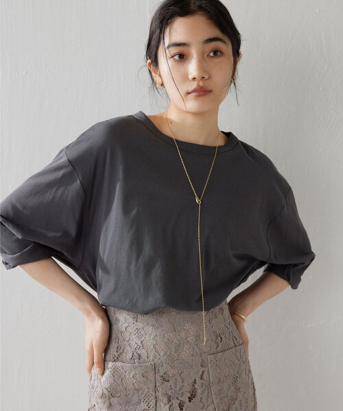 Whim Gazette ウィムガゼット プルオーバー カットソー sizeF/こげ茶 ■◇ レディース Whim Gazette（ウィム ガゼット） tシャツ コットンプルオーバー