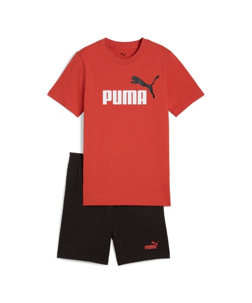 PUMA（プーマ） ジャージ ボーイズ ESS 2 カラー NO. 1 ロゴ 半袖 T