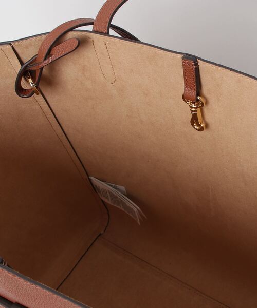 【ローレンラルフローレン】レザートートバッグ キャメル 本革A4 【極美品】 ラルフローレン RALPH LAUREN ☆ゴールドロゴ本革トートバッグ