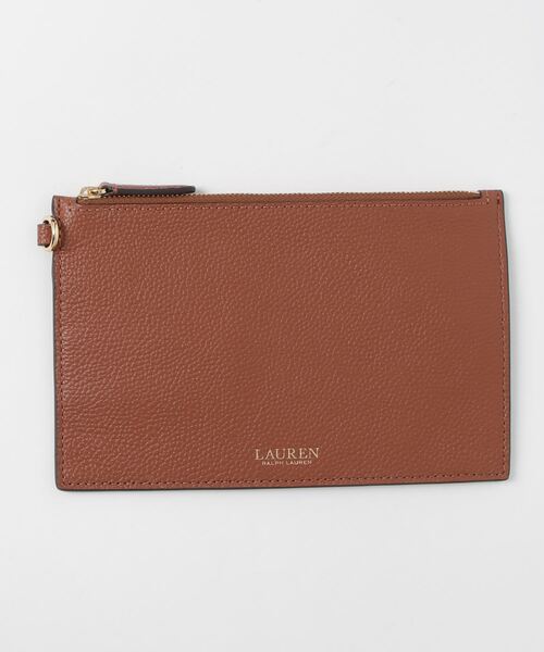 LAUREN RALPH トートバッグ ペブルド レザー ラージ Cameryn