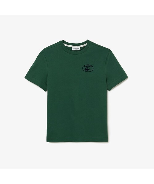 [LACOSTE] короткий рукав футболка 38 бледно-розовый женский 