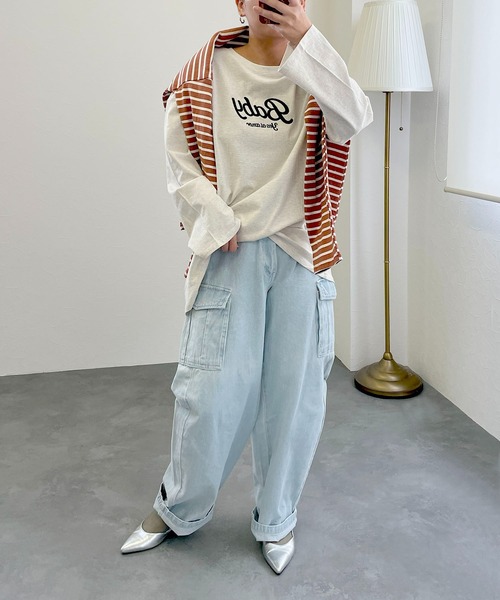 tシャツ embroidery sheer T レディース embroidery sheer T/4color | KNUTH MARF