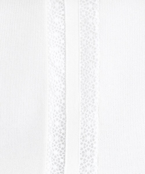 ニット セーター 「夏SALE／接触冷感／洗える／ジャケットインナーにおすすめ」レースデザインニット レディース Reflect ニット セーター 「夏SALE／接触冷感／洗える