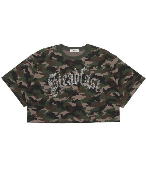 WEGO（ウィゴー） tシャツ 半袖 WEGO/ラインストーンショートT