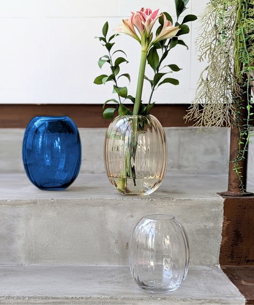 RiNc 花瓶 「 TOSSDICE / トスダイス 」 GLASS FLOWER VASE - SPHERE M