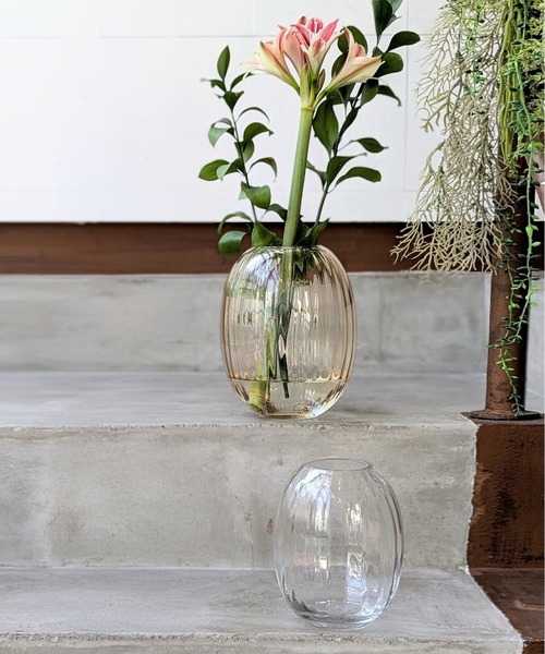 RiNc 花瓶 「 TOSSDICE / トスダイス 」 GLASS FLOWER VASE - SPHERE M