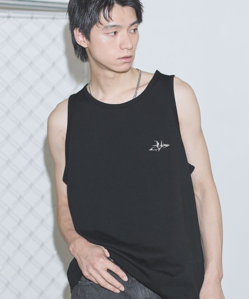 タンクトップ ヴィンテージライクワンポイントタンクトップ「UNISEX