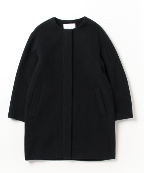 SHIPS any 「SHIPS any」 ノーカラーコート 36 ブラック レディース