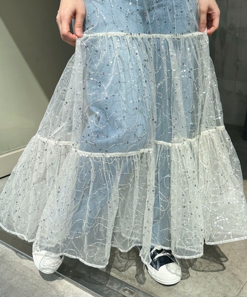 新品 sara mallika サラマリカ ロングスカート スカート 刺繍