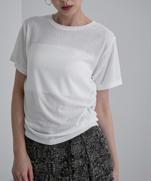 マチャット　シアーパフドッキングTシャツ machatt シアーパフドッキングTシャツ