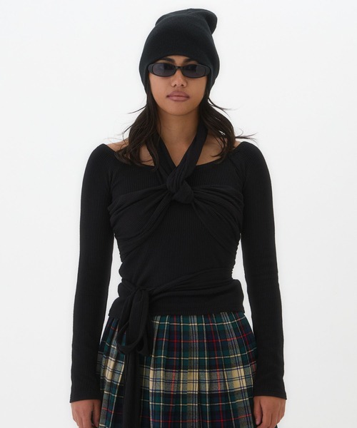 ニット セーター TWIST FRONT SWEATER レディース
