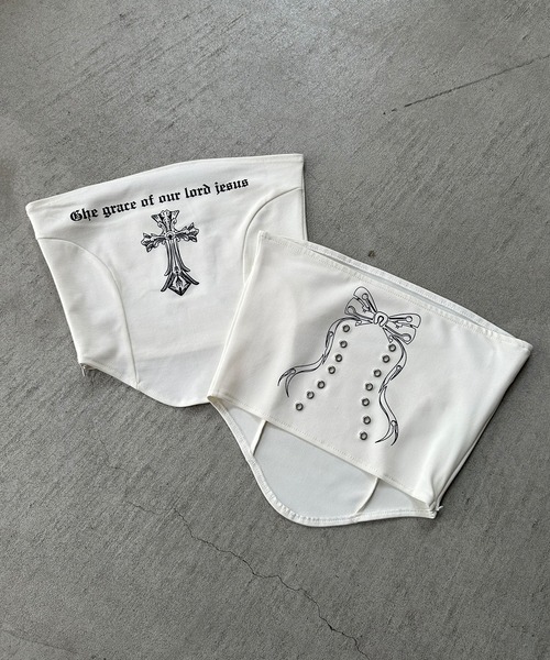 me+em select（ミームセレクト） 「 2color 」クロスグランジロゴベア