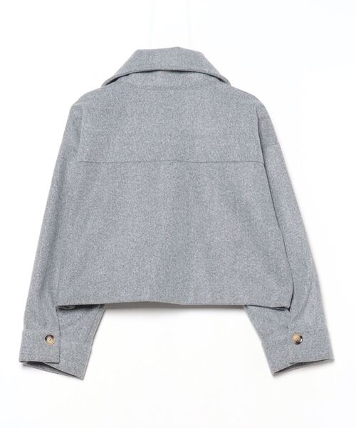「fifth」 ジップアップブルゾン M グレー レディース_画像2
