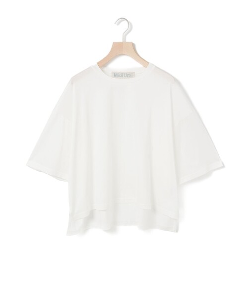 tシャツ MidiUmi  ワイドハーフスリーブプルオーバー レディース