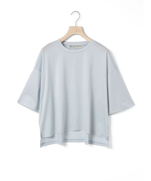 MidiUmi tシャツ ワイドハーフスリーブプルオーバー レディース