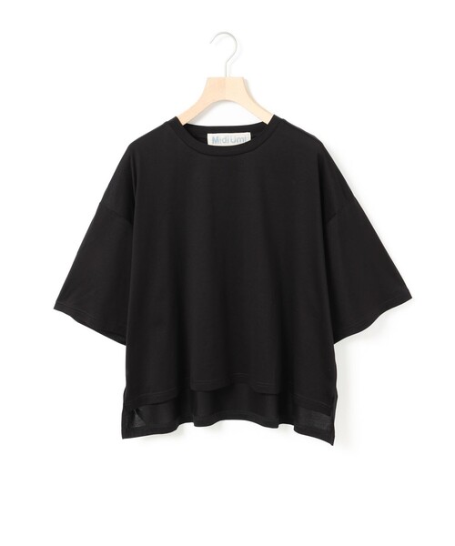 tシャツ MidiUmi バックギャザープルオーバー レディース MidiUmi tシャツ ワイドハーフスリーブプルオーバー レディース