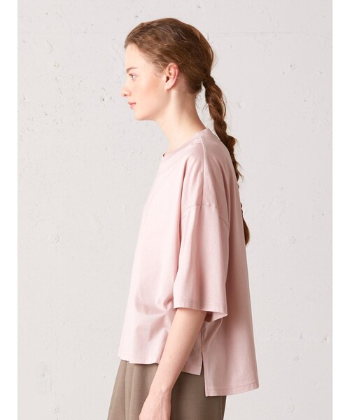 MidiUmi tシャツ ワイドハーフスリーブプルオーバー レディース