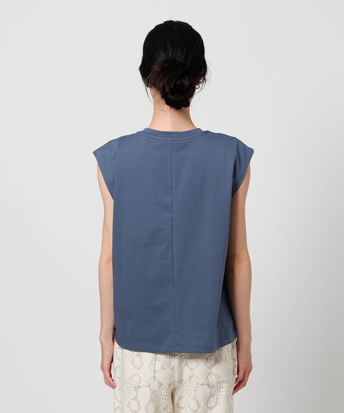 BEAUTY&amp;YOUTH UNITED ARROWS - バンドカラーフレンチスリーブカットソー BEAUTY&YOUTH UNITED ARROWS｜クルーネック フレンチスリーブ