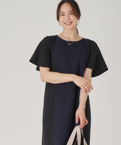 COUP DE CHANCE（クードシャンス） ワンピース 「洗える／日本製」配色