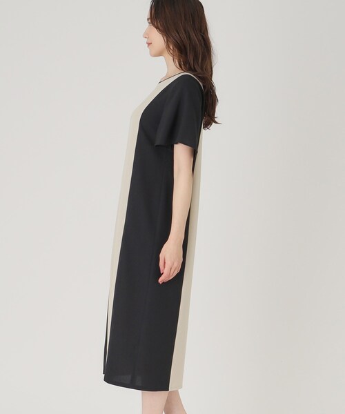 COUP DE CHANCE（クードシャンス） ワンピース 「洗える／日本製」配色