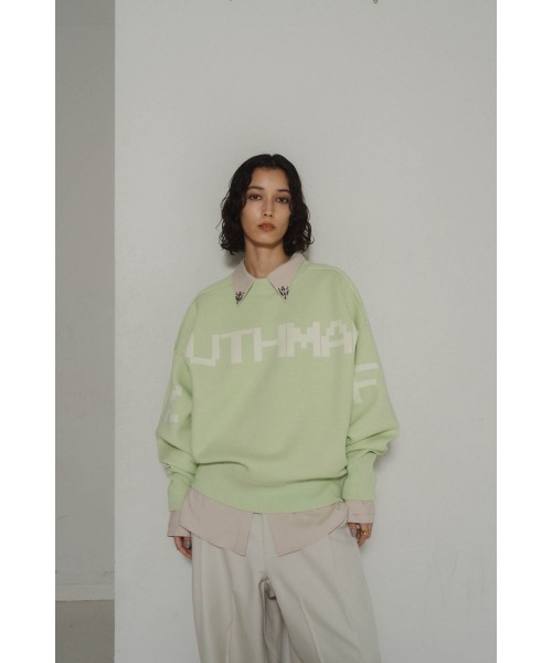 Knuth Marf◆ニット・セーター(厚手)/FREE/ポリエステル/GRY/KM23WG06// Knuth Marf(クヌースマーフ) / ニット・セーター(厚手)/FREE
