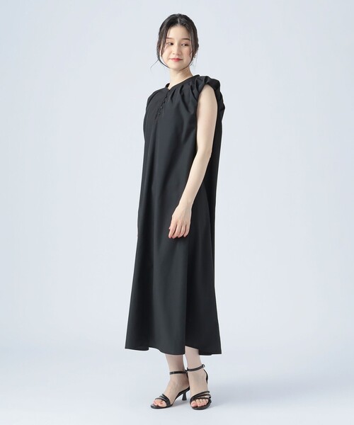 BEAMS HEART ワンピース ボリューム スリーブ タック : ZOZOTOWN