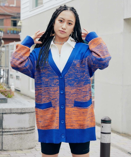 UGG Australia 「UGG」 ニットカーディガン L オレンジ レディース