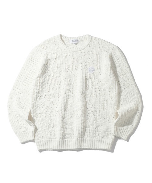 美品　MARK & LONA 46サイズ　ニット MARK&LONA（マークアンドロナ） 「MARK & LONA」 長袖ニット 46