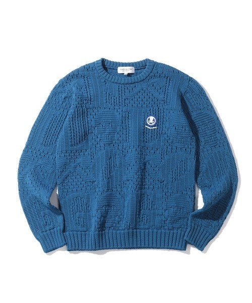 mark&lona 長袖ジャケットニットトップス MARK&LONA（マークアンドロナ） 「MARK & LONA」 長袖ニット 46