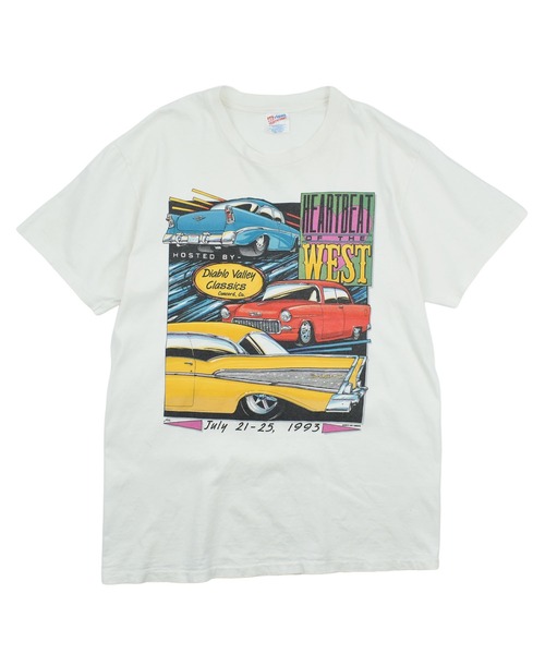 90s Z グラデーションサークルTシャツ Hanesボディ Hanes（ヘインズ） tシャツ 「USED」90's Hanes “HEART BEAT