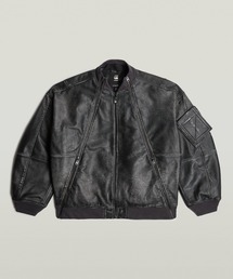 G-STAR RAW ma1 ma-1 「UNISEX」LEATHER MACRO BALLOON BOMBER