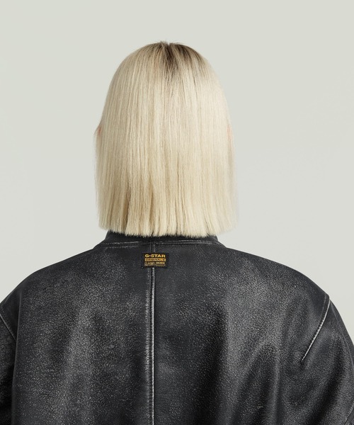 G-STAR RAW ma1 ma-1 「UNISEX」LEATHER MACRO BALLOON BOMBER