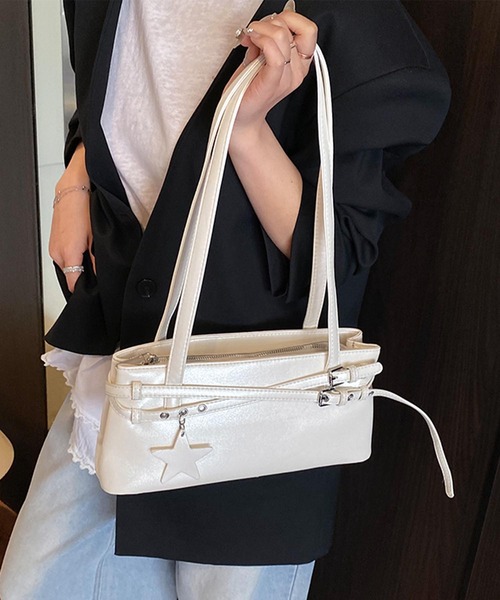 ボストンバッグ HOOK for girls くすみパステルカラー スクエア