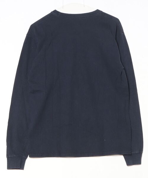 「Champion」 長袖Tシャツ M ブルー メンズ