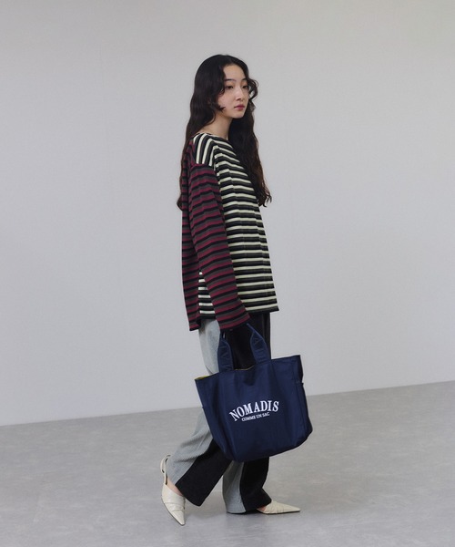 値下げ↓G.F.G.S. for ADAM ET ROPE' 別注ボートネック G.F.G.S. for ADAM ET ROPE'】別注ボートネックボーダー（T