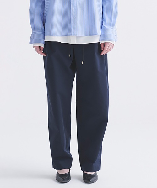 CULLNI パンツ CULLNI パンツ Stretch Double Cloth 2Tuck Drawstring Semi