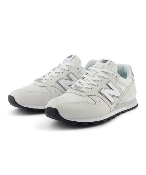 「New Balance」 ローカットスニーカー 24.5cm グレー レディース