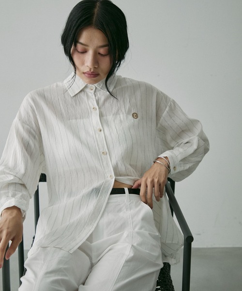 ブラウス シャツ Relax Striped Blouse / リラックス ストライプ ブラウス レディース