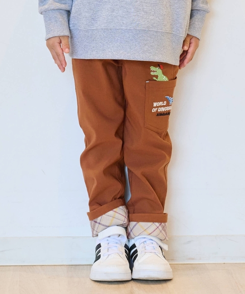 kladskap（クレードスコープ） パンツ 恐竜ロング丈ストレートパンツ 