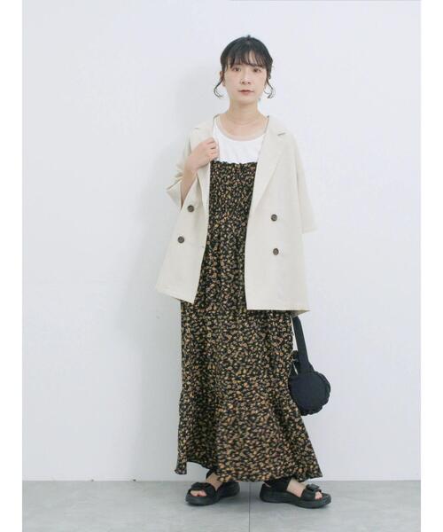 Samansa Mos2 blue（サマンサモスモスブルー） ワンピース 花柄