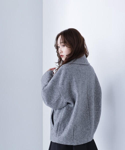 フォルムＰコート♡ナチュラルビューティーベーシック NATURAL BEAUTY BASIC ピーコート pコート ウーリーフォルム