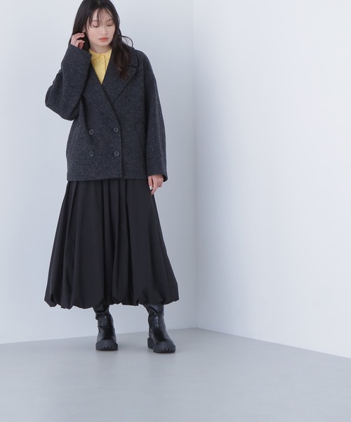 NATURAL BEAUTY BASIC ピーコート pコート ウーリーフォルム