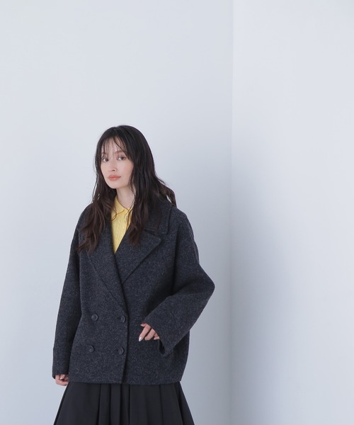 NATURAL BEAUTY BASIC ピーコート pコート ウーリーフォルム