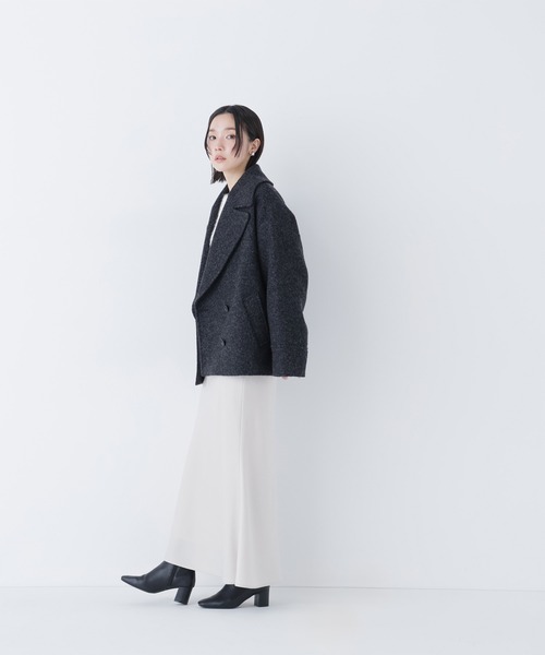 NATURAL BEAUTY BASIC ピーコート pコート ウーリーフォルム