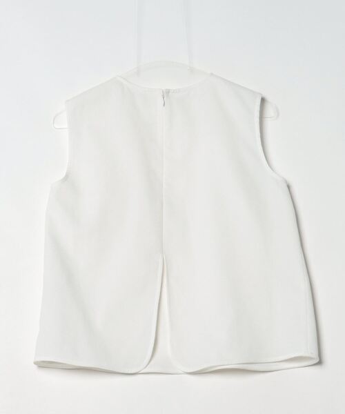 「LE CIEL BLEU」 ノースリーブトップス 40 ホワイト レディース_画像2