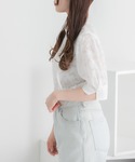 「HEYUMM」 7分袖ブラウス ONE オフ...の詳細画像4